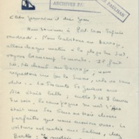 Lettre de Marcel Arland à Jean Paulhan, 1933