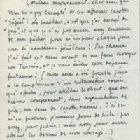 Lettre de Roger Martin du Gard à Jean Paulhan, 1957-03-26