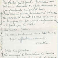 Lettre de Bertha Rhodes à Jean Paulhan, 1936-01-28