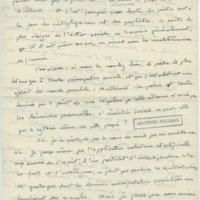 Lettre d'André Rolland de Renéville à Jean Paulhan, 1932-03-08