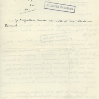 Lettre de Marcel Arland à Jean Paulhan, 1931