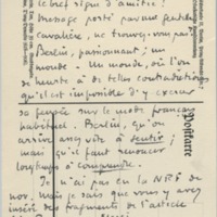 Lettre de Roger Martin du Gard à Jean Paulhan, 1932-11-12