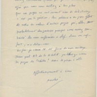 Lettre d'André Rolland de Renéville à Jean Paulhan, 1955-12-15