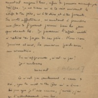 Lettre de Marcel Arland à Jean Paulhan, 1931-03