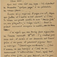 Lettre de Roger Martin du Gard à Jean Paulhan, 1951-04-23