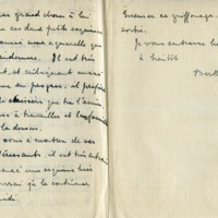 Lettre de Bertha Rhodes à Jean Paulhan, 1931-09-20
