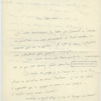 Lettre d'André Rolland de Renéville à Jean Paulhan, 1933-01-11