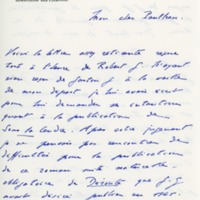 Lettre de Jacques Debû-Bridel à Jean Paulhan, 1950-08-08