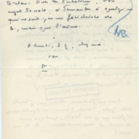 Lettre de Marcel Arland à Jean Paulhan, 1952