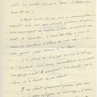 Lettre d'André Rolland de Renéville à Jean Paulhan, 1932-11-24