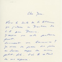 Lettre de Jacques Debû-Bridel à Jean Paulhan, 1953-05-14