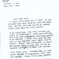 Lettre de Jean Paulhan à André Rolland de Renéville, 1936-09-02