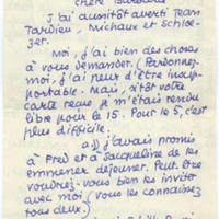 Lettre de Jean Paulhan à Barbara Church (3 septembre 1953)
