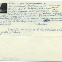 Lettre de Barbara Church à Jean Paulhan (21 septembre 1956)