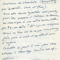 Lettre d'André Rolland de Renéville à Jean Paulhan, 1950-12-05