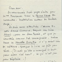 Lettre de Roger Martin du Gard à Jean Paulhan, 1932-02-12