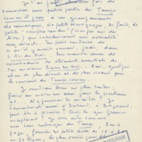 Lettre de Marcel Arland à Jean Paulhan, 1958