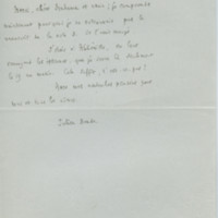 Lettre de Julien Benda à Jean Paulhan, 1930-09-15