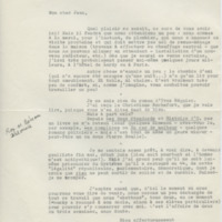 Lettre de Claude Elsen à Jean Paulhan, 1958-10-02