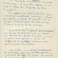 Lettre de Marcel Arland à Jean Paulhan, 1953