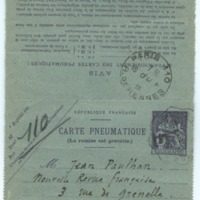 Lettre de Léon-Paul Fargue à Jean Paulhan (16 avril 1926)