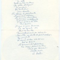 Lettre de Barbara Church à Jean Paulhan (1er octobre 1956)