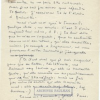 Lettre de Marcel Arland à Jean Paulhan, 1955