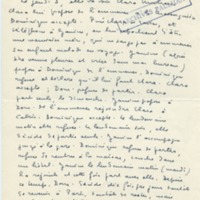 Lettre de Marcel Arland à Jean Paulhan, 1957