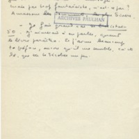 Lettre de Marcel Arland à Jean Paulhan, 1953