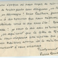 Lettre de Pierre Brisson à Jean Paulhan (1er février 1952)