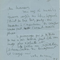 Lettre de Jacques de Lacretelle à Jean Paulhan (1926)