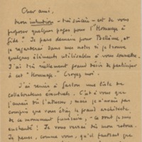 Lettre de Roger Martin du Gard à Jean Paulhan, 1951-03-02