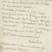 Lettre de Bertha Rhodes à Jean Paulhan, 1956-05-14
