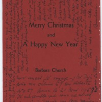 Lettre de Barbara Church à Jean Paulhan (5 décembre 1957)