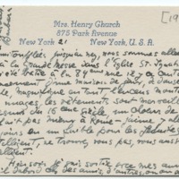 Lettre de Barbara Church à Jean Paulhan (1950)