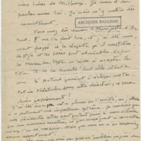 Lettre d'André Rolland de Renéville à Jean Paulhan, 1932-09-08
