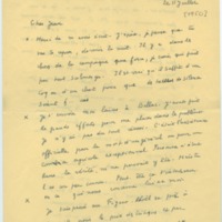 Lettre de Jean Blanzat à Jean Paulhan (11 juillet 1950)