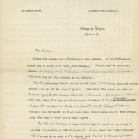 Lettre de Pierre Abraham à Jean Paulhan, 1935-03-09