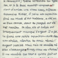 Lettre de Jean Paulhan à Barbara Church (28 avril 1957)