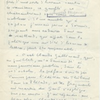 Lettre de Marcel Arland à Jean Paulhan, 1957