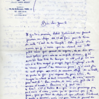 Lettre de Marcel Bisiaux à Jean Paulhan, 1953-03-02