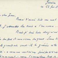 Lettre de Léon Bopp à Jean Paulhan, 1954-02-22