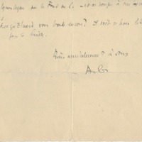 Lettre d'André Gaillard à Jean Paulhan, 1928-02-14