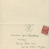 Lettre de Marcel Arland à Jean Paulhan, 1931-08-24