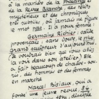Lettre de Jean Paulhan à Barbara Church (1954)