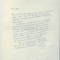 Lettre de Jean Blanzat à Jean Paulhan (14 février 1958)