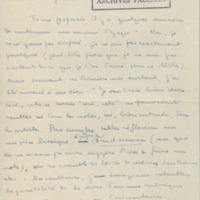 Lettre de Marcel Arland à Jean Paulhan, 1929