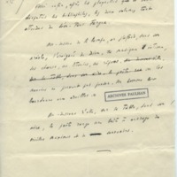 Lettre de Léon-Paul Fargue à Jean Paulhan (1930)