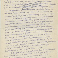 Lettre de Marcel Arland à Jean Paulhan, 1927