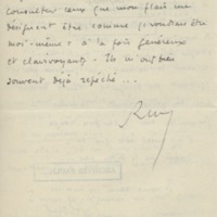 Lettre de Roger Martin du Gard à Jean Paulhan, 1932-02-21